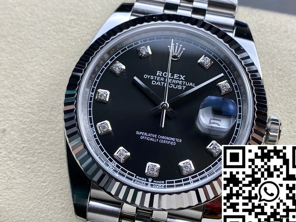 Datejust Factory M126334-0012 Dial Clean Black Rolex 0329